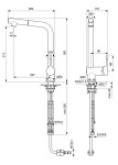 IDEAL STANDARD - Ceralook Dřezová baterie s výsuvnou koncovkou, BlueStart, chrom BC176AA