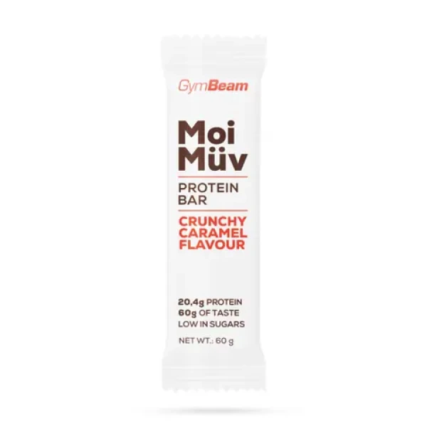 MoiMüv Protein Bar - GymBeam (křupavý karamel, 60 g) (30248-5-60g-chrumkavýkaramel)