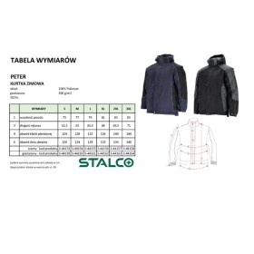 Bunda zateplená 2v1, PETER, XL, černá, STALCO