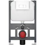 CERANO Modul nízký pro WC závěsné Prime - předstěnová instalace/sádrokarton - 52,5x80 cm