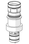 HANSA - Příslušenství Prodloužení 30 mm, páková baterie 3,5 59913189