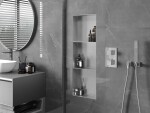 MEXEN - X-Wall-NR modul pro vestavbu do stěny s policí 90x30, nerez 1911903010S