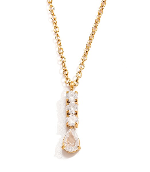 ELENYS Vertical Chain – pozlacený náhrdelník 18K žluté zlato Délka: 42+5 cm / max. 47 cm