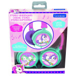 Lexibook skládací drátová sluchátka Jednorožec s limitem hlasitosti - Alltoys Lexibook