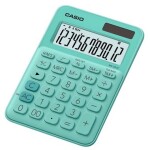 CASIO MS 20 UC GN tyrkysová / Kalkulačka / dvanáctimístná / duální napájení (MS 20 UC GN)