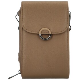 Stylová dámská koženková crossbody kapsa Gabrisa, camel