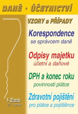 DÚVaP 1-2/2026 Účetní a daňové odpisy majetku - Václav Benda