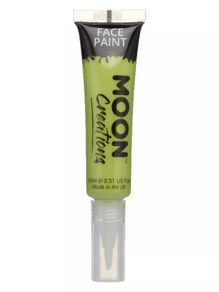 Ptakoviny.cz Líčidlo na tělo - Moon Creations - Světle zelené se štětečkem 15ml