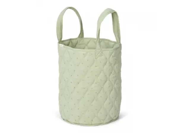 Little Dutch Košík textilní oboustranný extra velký Pure Sage (DE30315036LD)