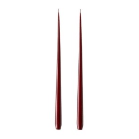 Ester & erik Svíčka Taper Lacquer 32 cm – 44/2 Deep Wine – set 2 ks, červená barva, vosk