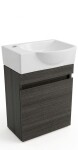 Koupelnová skříňka s umyvadlem Naturel Verona 40x53,2x22 cm tmavé dřevo mat VERONA40TDBL VERONA40TDBL
