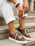 Dámské tenisky ZY1404 hnědé - FashionStreet 37