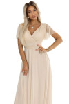 Dámské šaty 562-6 NASTIA - Numoco basic béžová Univerzální