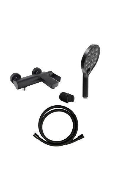 Vanová baterie SAT B-Way se sprchovým setem 150 mm černá SATBSBW222SET SATBSBW222SET