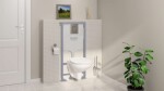 GROHE - Solido Set předstěnové instalace, klozetu a sedátka Bau Ceramic, softclose, tlačítko Even, chrom SANI15BB1100