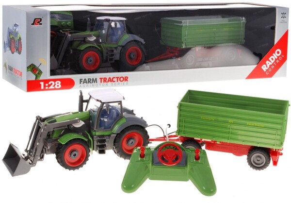 Mamido Traktor s vlečkou na dálkové ovládání R/C zelený