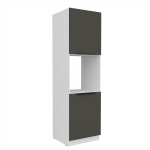 Vysoká skříňka pro vestavnou troubu Aria 60 DP-210 2F Barva korpusu: Dub artisan, Barva dvířek: GR - Graphite AFM