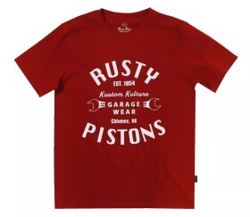 Rusty Pistons Rptsm96 Vista bordeaux triko červená
