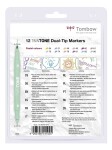 Tombow Tombow, WS-PK-12P-2, Twintone, oboustranné popisovače, Pastel tone, 12 ks