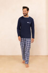 Pyžamo Regina 488 long/r M-XL Z25/26 pánské tmavě modrá L