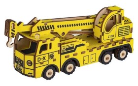 3D Dřevěné puzzle: Jeřábový vůz