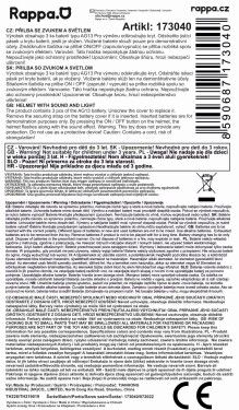 Policejní helma se zvukem světlem