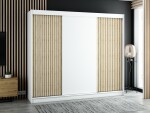 Šatní skříň Abi Lamelo Barva korpusu: Dub artisan, Rozměry: 100 cm