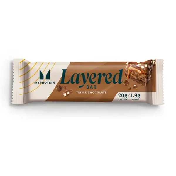 MyProtein Layered Protein Bar 60 g triple chocolade (17527)