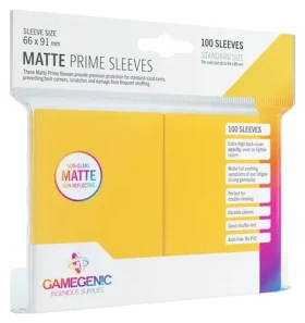 GAMEGENIC Obaly na karty Prime Matte žluté