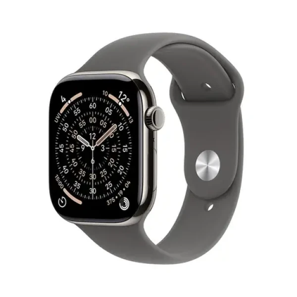 Apple Watch Series 11 GPS+Cellular 42mm Titanové tělo - Skálově šedý sportovní řemínek S/M / 130–180 mm (MF8M4MP/A)