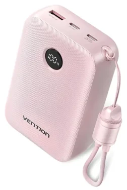 Vention Powerbanka 20000 mAh růžová / 2x USB-C / USB-A (FKBP0-C)