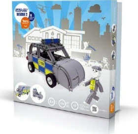 Stavebnice SEVA RESCUE 2 (policie) plast 534ks v krabici 35x33x8cm