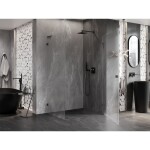 MEXEN/S - Lunar-B L sprchový kout dveře křídlové pravá 100 x 70, transparent, grafit metal 832L-100-070-95-00-P