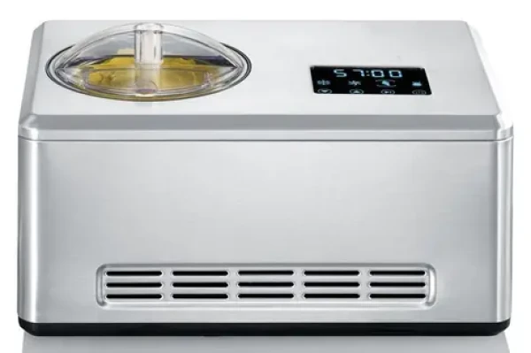 Severin EZ 7406 stříbrná / Zmrzlinovač s kompresorem / 180W / 2 l / funkce warm cold (EZ 7406)
