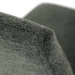 Židle jídelní, taštičkové pružiny v sedáku, zelená látka, černý kov