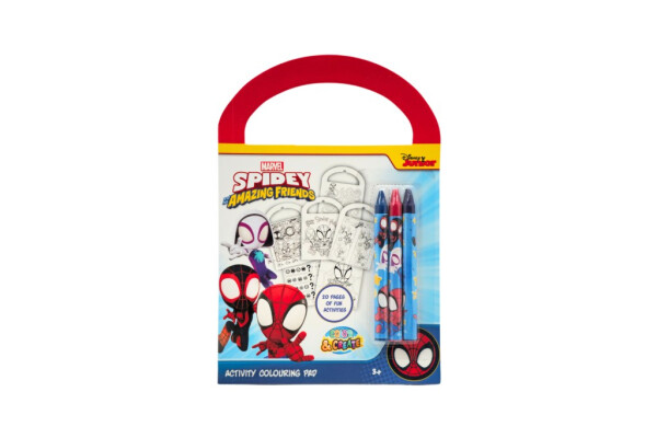 Kreativní sešit s aktivitami+ voskovky Spidey