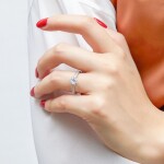 LUNICA Zásnubní stříbrný prstýnek GRACE Velikost prstenu: 7 (EU: 54-56) 0598_7