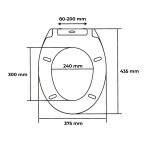 Duroplastové sedátko se zpomalovacím mechanismem AWD Interior Egina 1849 AWD02181849