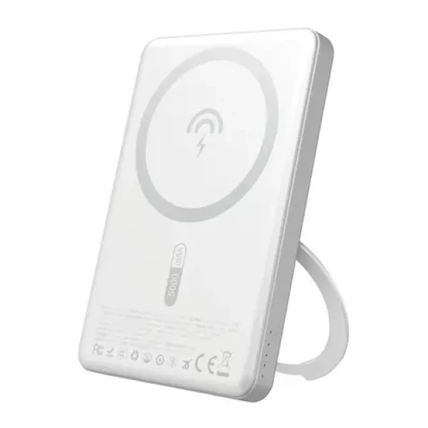 Dudao K28S 5000mAh stříbrná / Powerbanka / USB-C / MagSafe / Stojánek / 20W (188207)