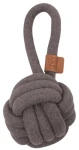 M-Pets Coto bavlněná hračka uzel šedá 11 cm / Přetahovadlo / Bavlna (354026)