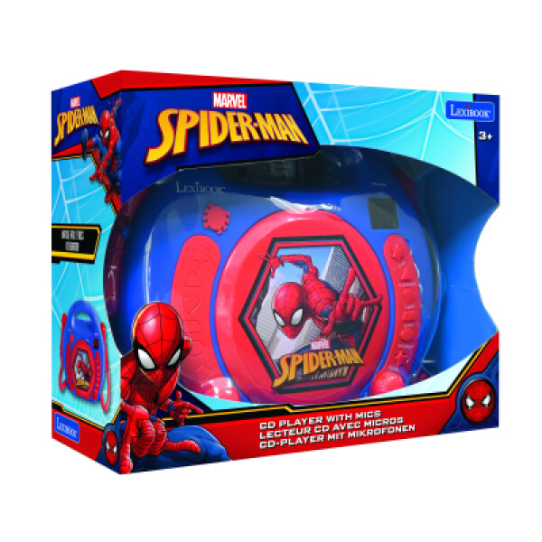 Lexibook CD přehrávač Spiderman se 2 mikrofony
