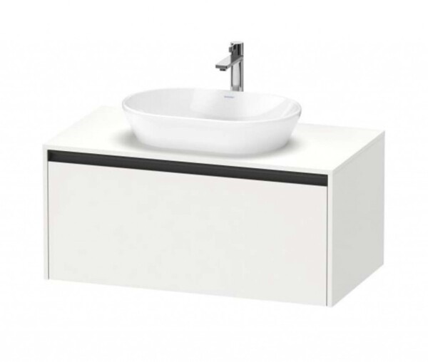 DURAVIT - Ketho.2 Umyvadlová skříňka s výřezem 46x100x55 cm, 1 zásuvka, matná bílá K24886018180000