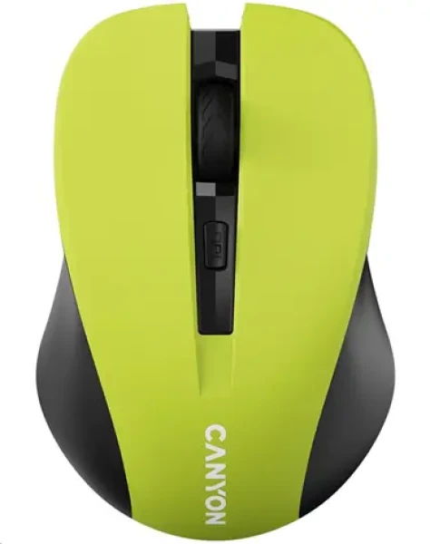 CANYON CNE-CMSW1Y žlutá / optická bezdrátová myš / 800/1000/1200 dpi / 4 tlačítka / USB 2.4 Ghz / 2xAAA (CNE-CMSW1Y)