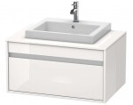 DURAVIT - Ketho Umyvadlová skříňka 43x80x55 cm, 1 zásuvka, lesklá bílá KT679402222
