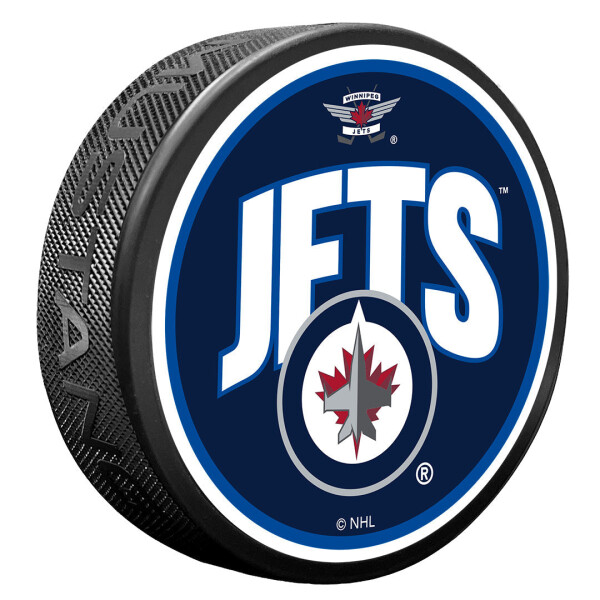 Mustang Puk Winnipeg Jets NHL Wordmark
