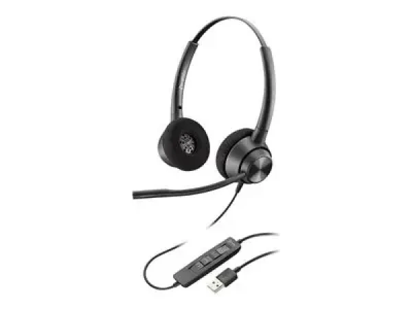 Poly EncorePro 310 černá / Náhlavní souprava / mikrofon / dvě sluchátka / USB-A (767G1AA)