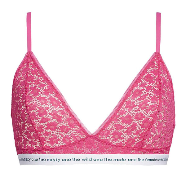 Dámská nevyztužená podprsenka Unlined Triangle QF5196E-TZX - Calvin Klein S