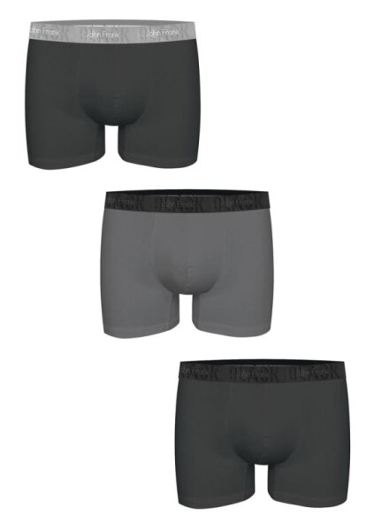 Pánské boxerky John Frank JF3BBLK03 3PACK