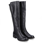 Černé kožené boty Rieker W Z9591-00 37