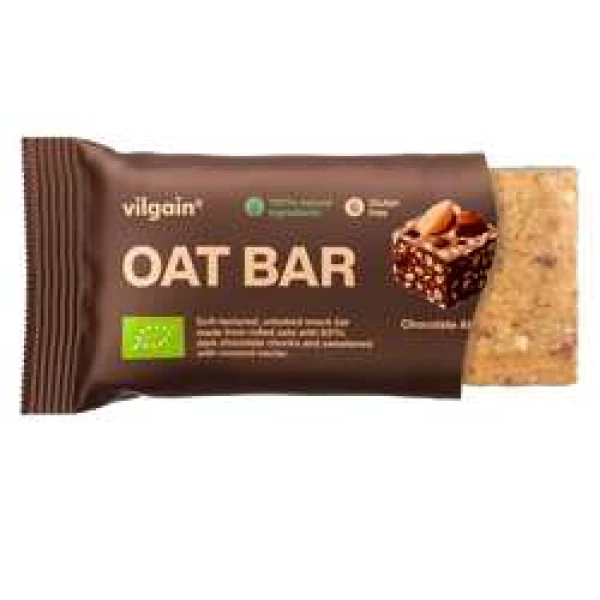 Vilgain Oat Bar BIO mandle a čokoláda 50g